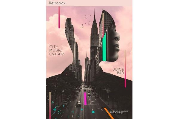 港風平面設計海報素材圖片,用什么軟件制作海報圖片?